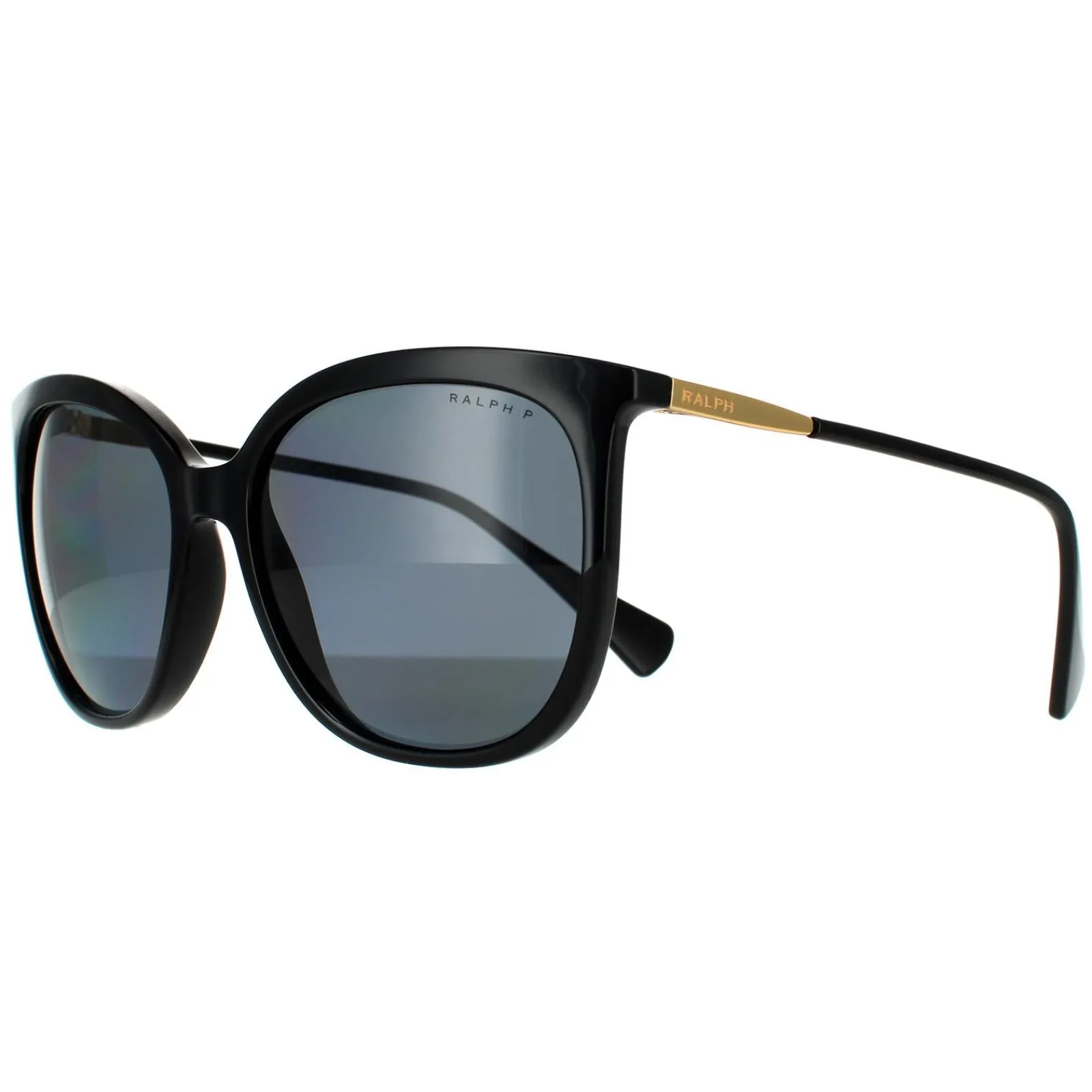 Ralph by Ralph Lauren Polarised|Butterfly^Sunglasses RA5248 500181 Shiny Black Dark Grey P