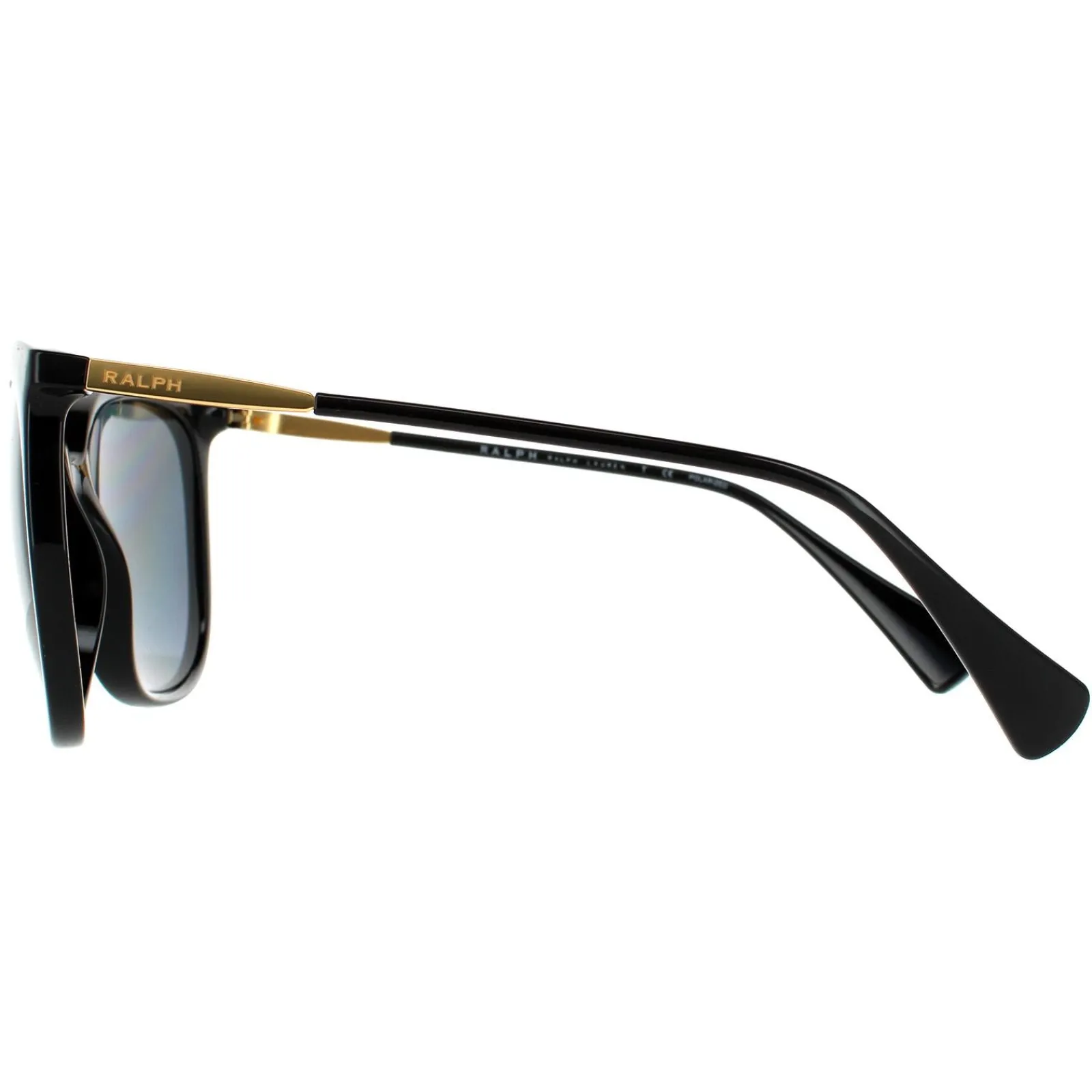 Ralph by Ralph Lauren Polarised|Butterfly^Sunglasses RA5248 500181 Shiny Black Dark Grey P