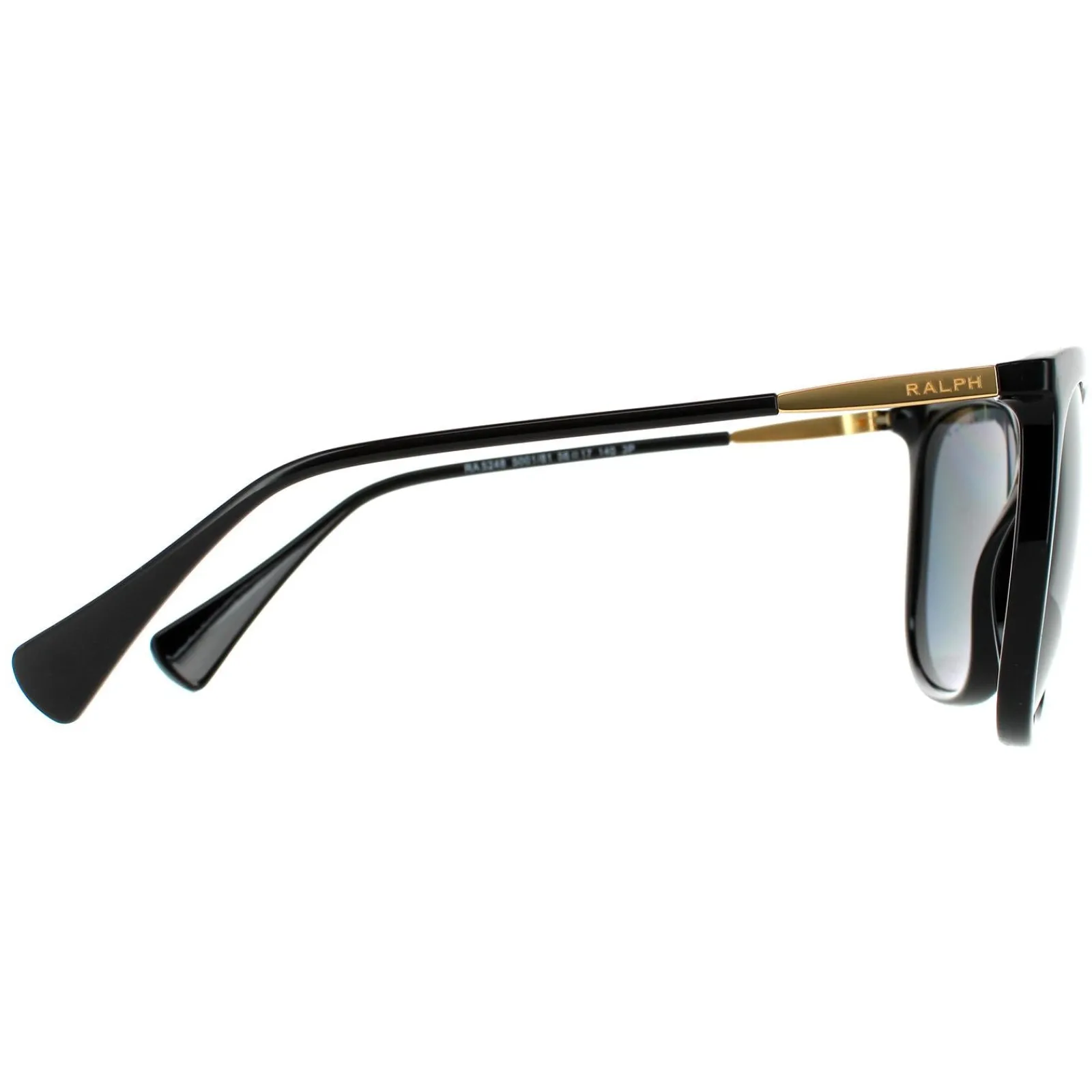 Ralph by Ralph Lauren Polarised|Butterfly^Sunglasses RA5248 500181 Shiny Black Dark Grey P