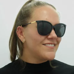 Ralph by Ralph Lauren Polarised|Butterfly^Sunglasses RA5248 500181 Shiny Black Dark Grey P