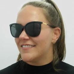 Ralph by Ralph Lauren Polarised|Butterfly^Sunglasses RA5248 500181 Shiny Black Dark Grey P