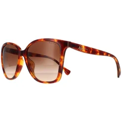 Ralph by Ralph Lauren Cat-Eye^Sunglasses RA5281U 588513 Shiny Havana Brown Gra