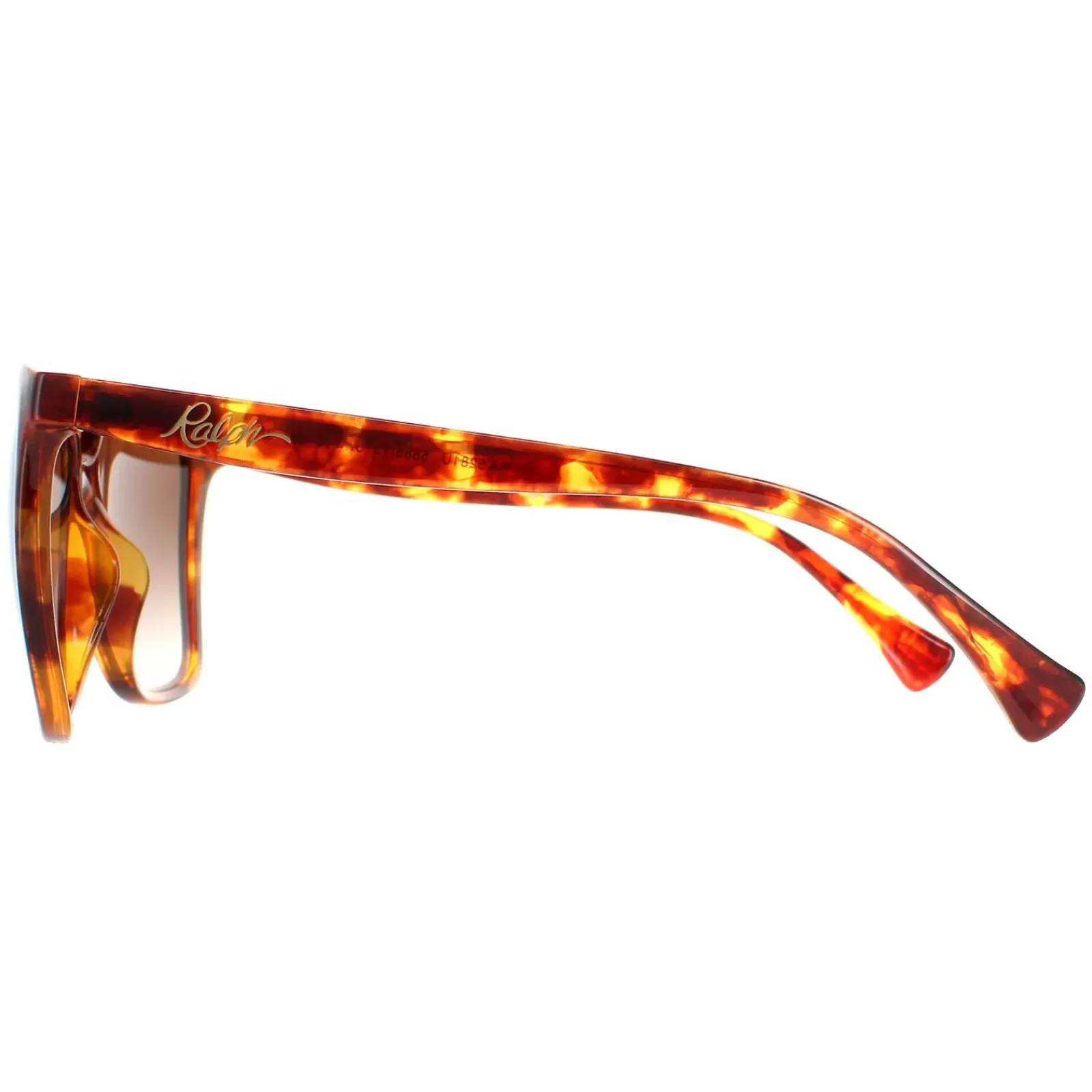 Ralph by Ralph Lauren Cat-Eye^Sunglasses RA5281U 588513 Shiny Havana Brown Gra