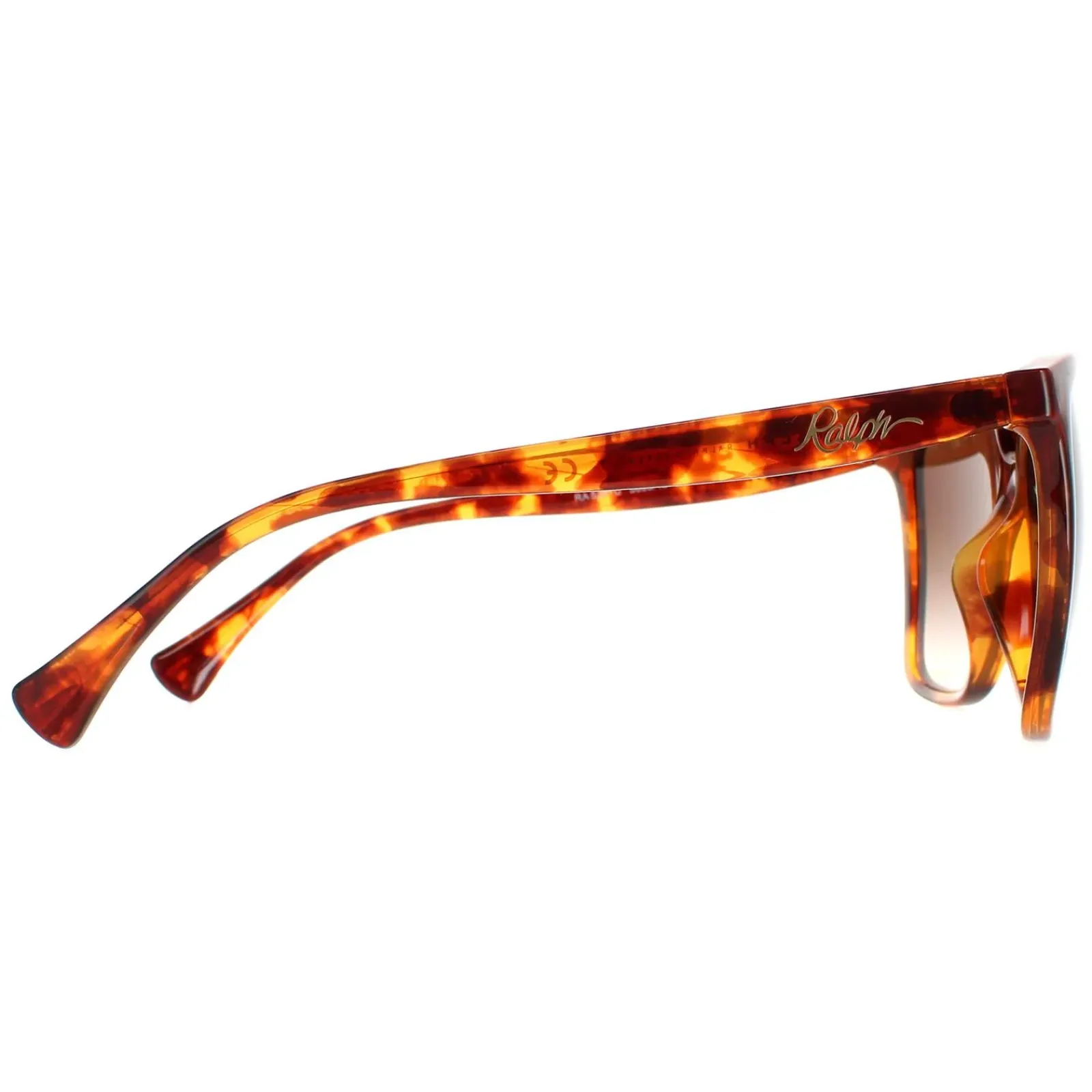 Ralph by Ralph Lauren Cat-Eye^Sunglasses RA5281U 588513 Shiny Havana Brown Gra