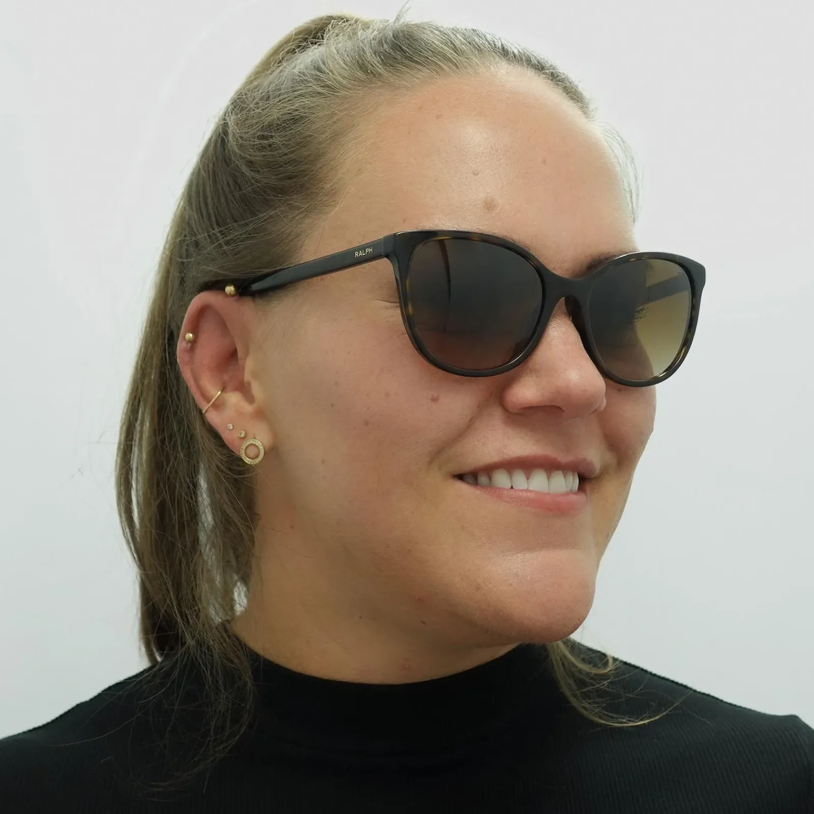Ralph by Ralph Lauren Cat-Eye^Sunglasses RA5282U 500313 Havana Brown Brown Gra