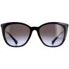 Ralph by Ralph Lauren Cat-Eye^Sunglasses RA5280 50018G Shiny Black Grey Gradie