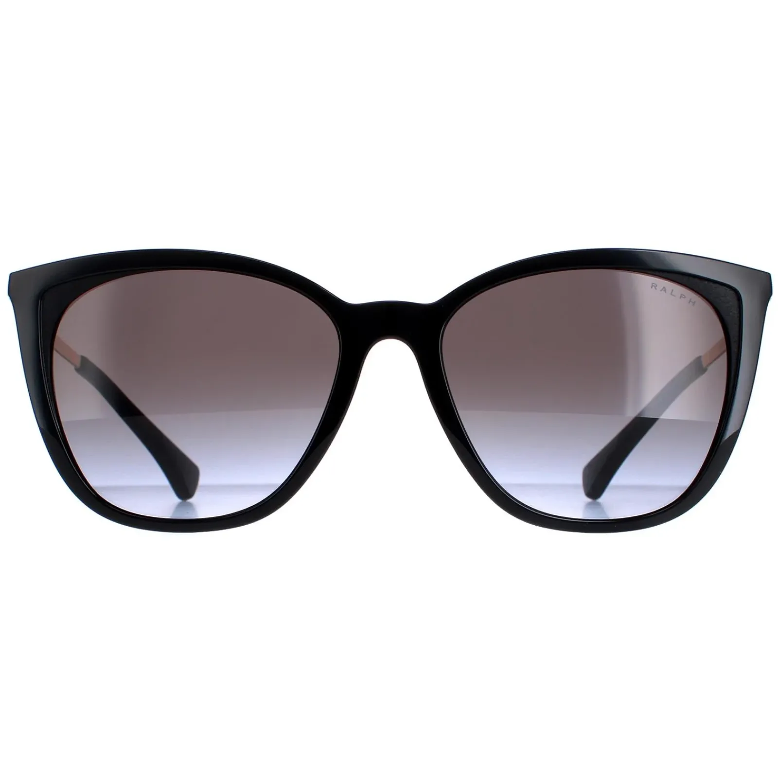 Ralph by Ralph Lauren Cat-Eye^Sunglasses RA5280 50018G Shiny Black Grey Gradie