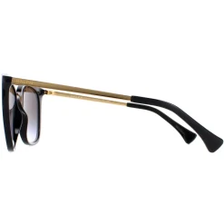Ralph by Ralph Lauren Cat-Eye^Sunglasses RA5280 50018G Shiny Black Grey Gradie