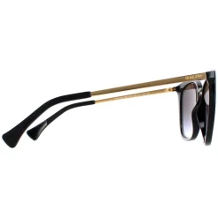 Ralph by Ralph Lauren Cat-Eye^Sunglasses RA5280 50018G Shiny Black Grey Gradie
