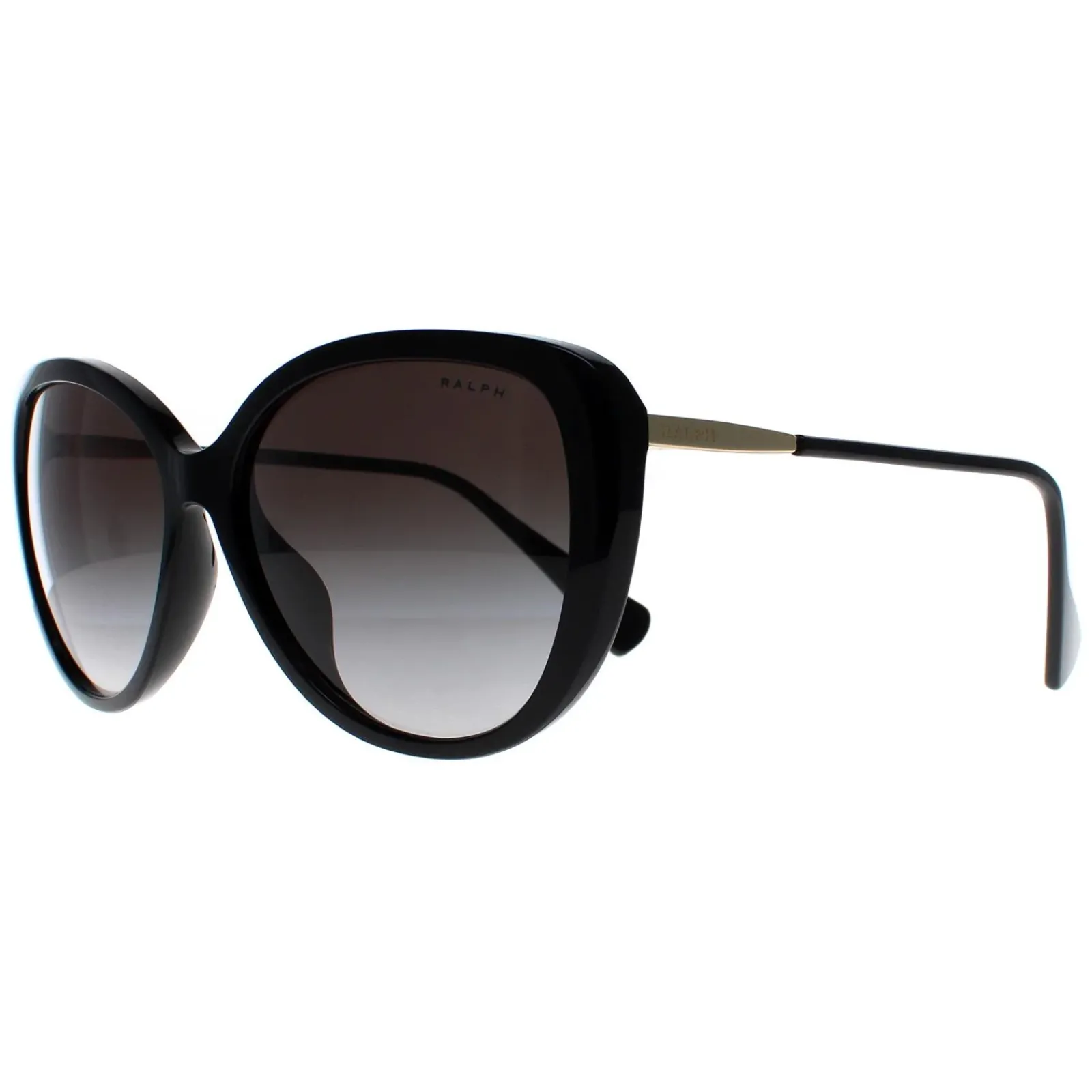 Ralph by Ralph Lauren Butterfly^Sunglasses RA5288U 50018G Shiny Black Grey Gradi