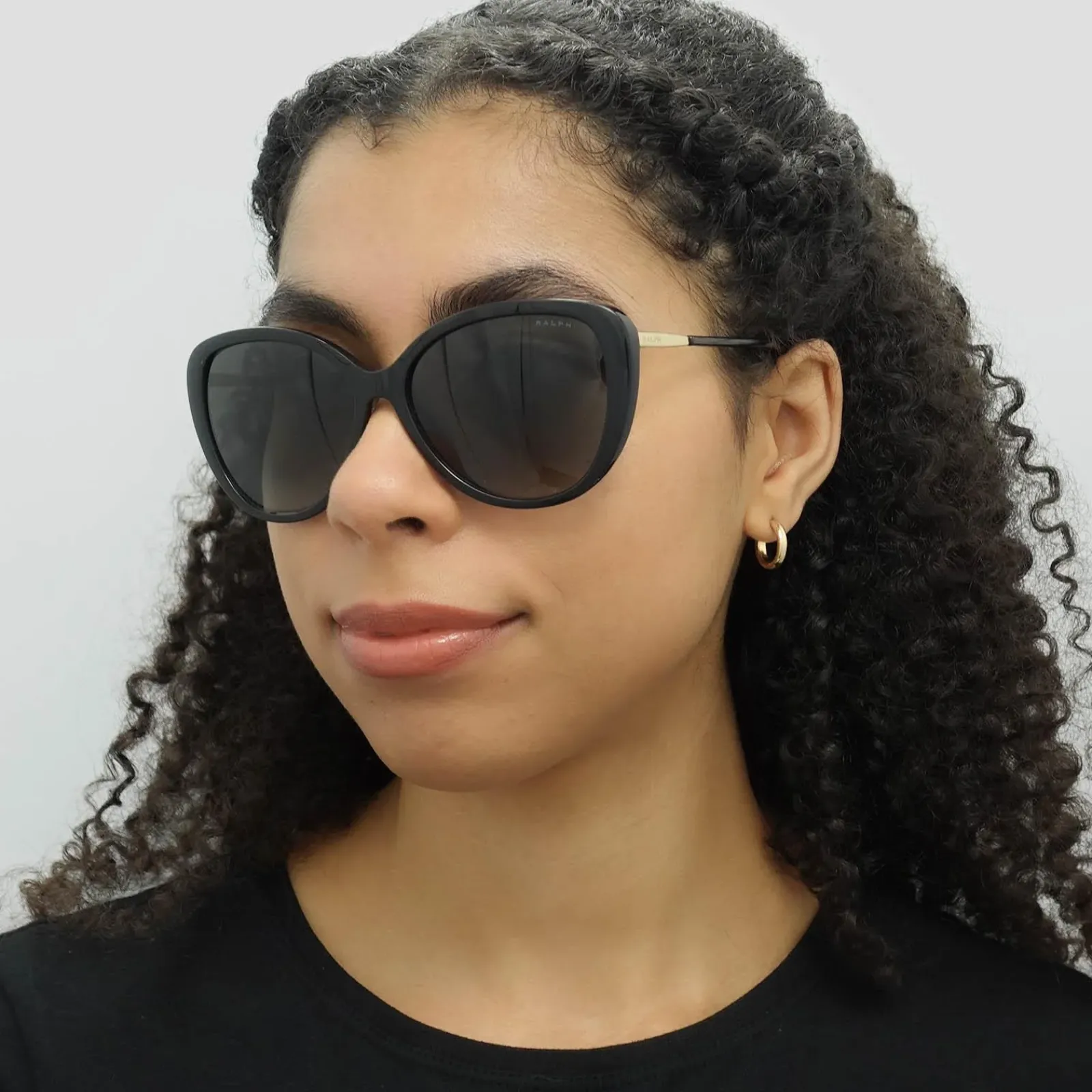 Ralph by Ralph Lauren Butterfly^Sunglasses RA5288U 50018G Shiny Black Grey Gradi