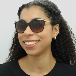 Ralph by Ralph Lauren Cat-Eye^Sunglasses 5203 109013 Black Brown Gradient