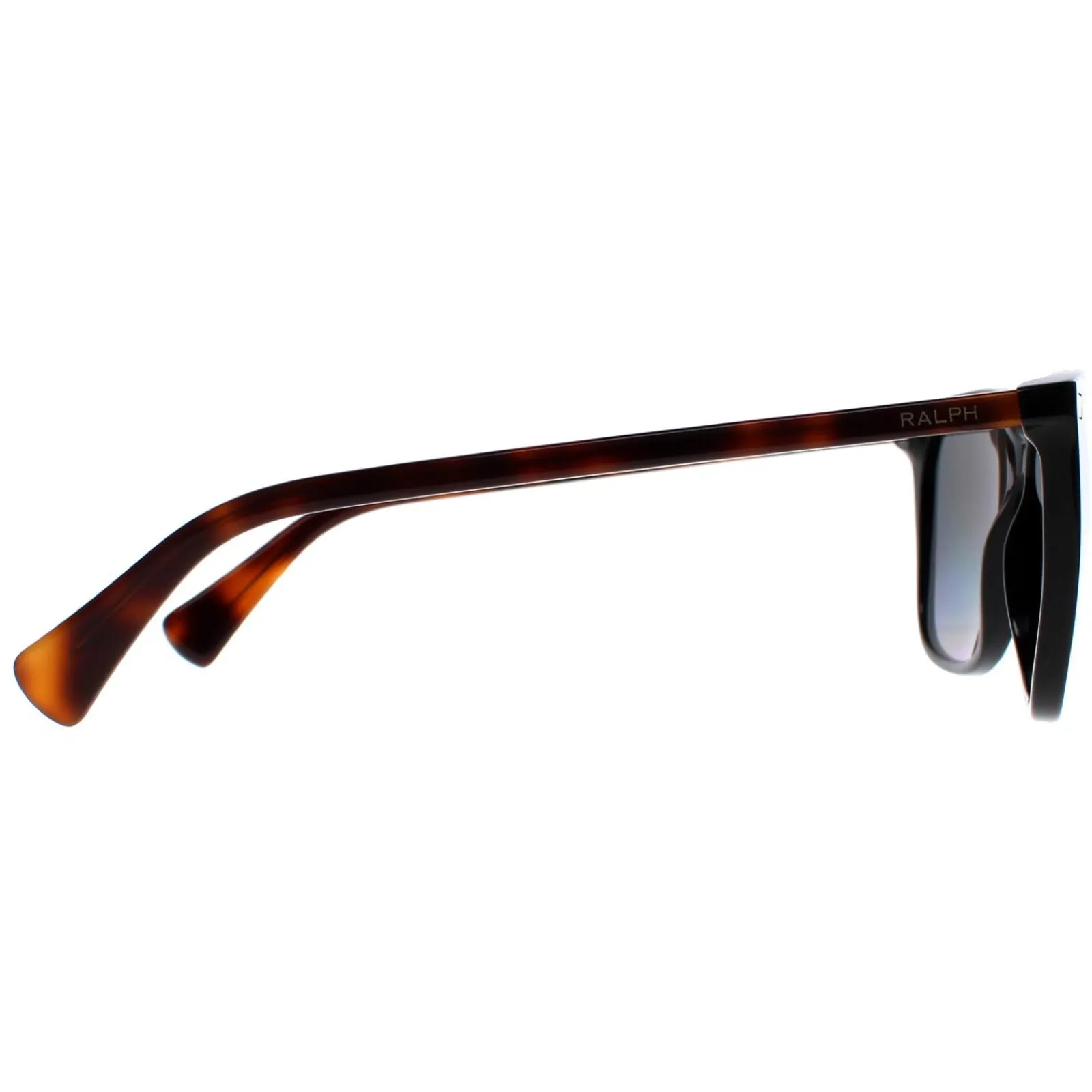 Ralph by Ralph Lauren Square^Sunglasses RA5293 6037T3 Shiny Black with Havana