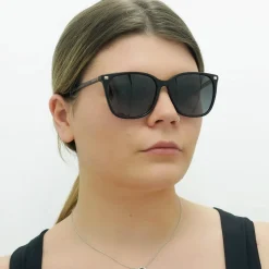 Ralph by Ralph Lauren Square^Sunglasses RA5293 6037T3 Shiny Black with Havana