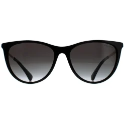 Ralph by Ralph Lauren Cat-Eye^Sunglasses RA5290 50018G Shiny Black Grey Gradie