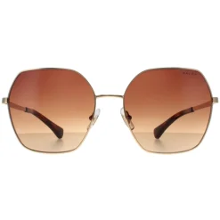 Ralph by Ralph Lauren Square^Sunglasses RA4138 900413 Shiny Gold Brown Gradie