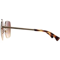 Ralph by Ralph Lauren Square^Sunglasses RA4138 900413 Shiny Gold Brown Gradie