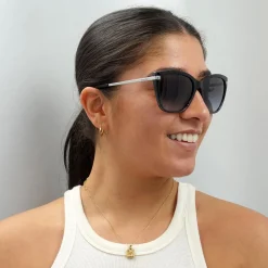 Ralph by Ralph Lauren Butterfly^Sunglasses RA5267 58418G Shiny Gradient Black Gl
