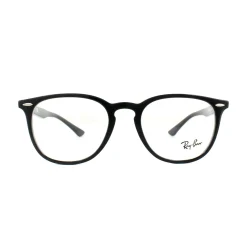 Ray-Ban Round|Round^Glasses Frames 7159 2000 Black Mens Womens 52mm