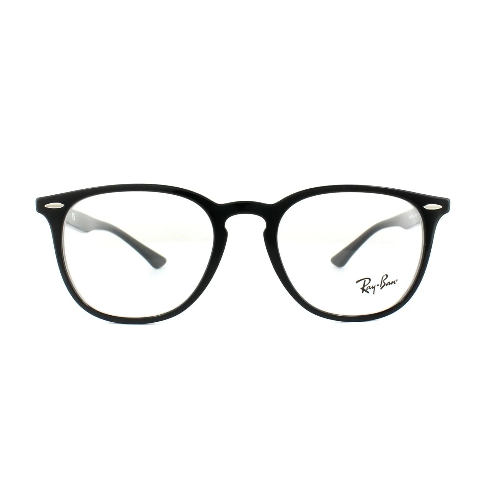 Ray-Ban Round|Round^Glasses Frames 7159 2000 Black Mens Womens 52mm