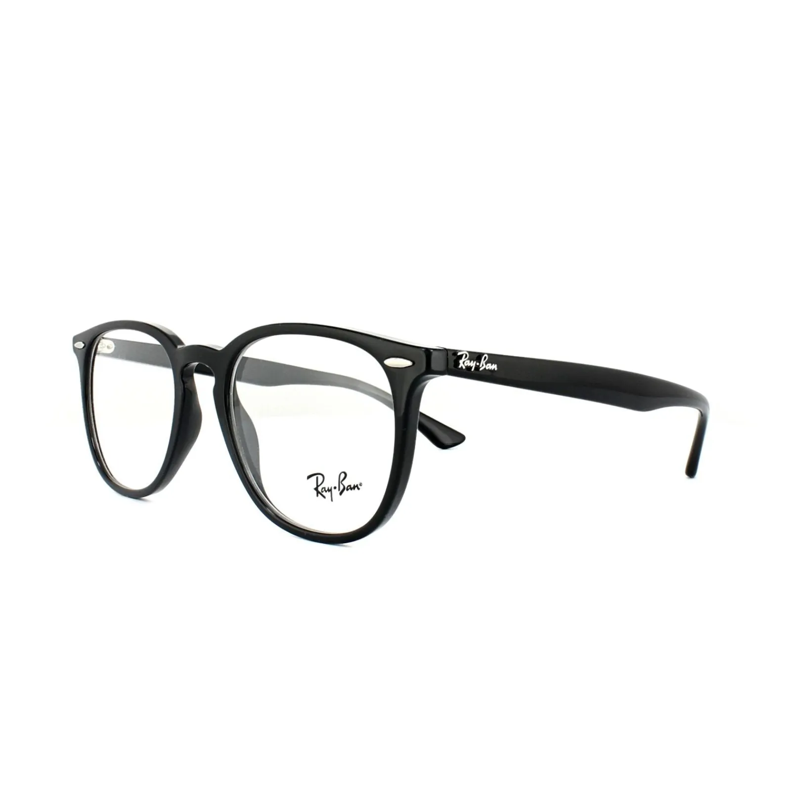 Ray-Ban Round|Round^Glasses Frames 7159 2000 Black Mens Womens 52mm