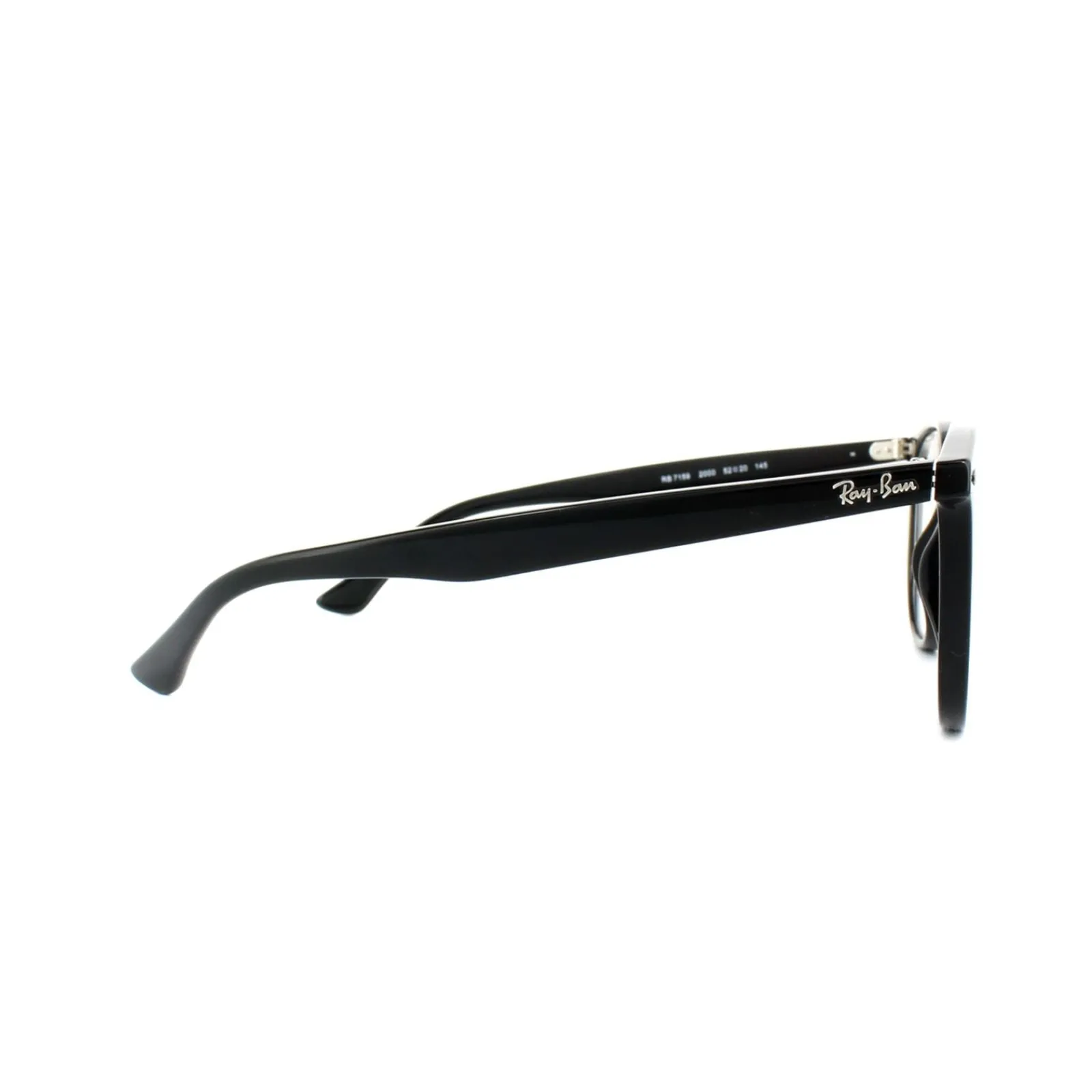 Ray-Ban Round|Round^Glasses Frames 7159 2000 Black Mens Womens 52mm