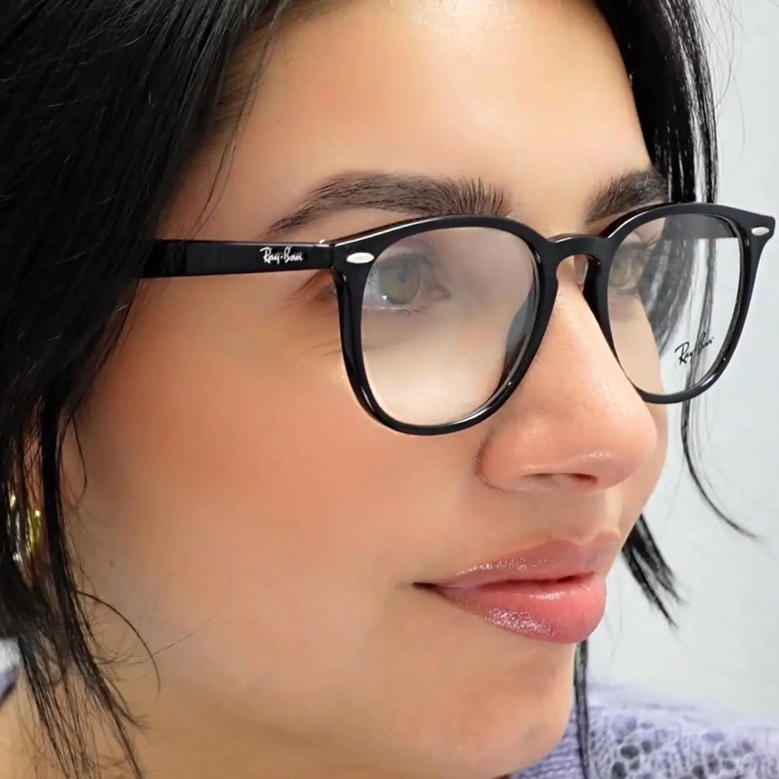 Ray-Ban Round|Round^Glasses Frames 7159 2000 Black Mens Womens 52mm