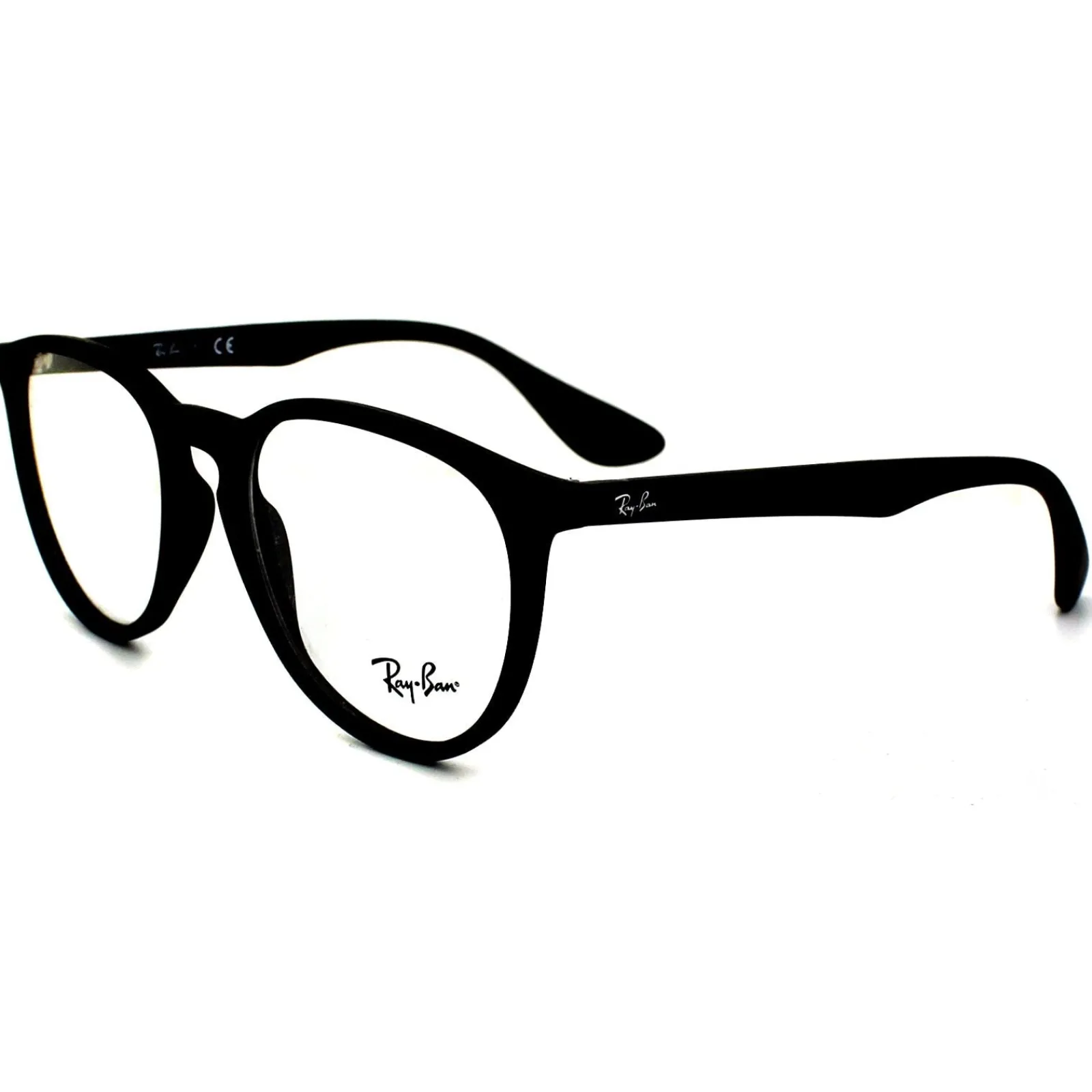 Ray-Ban Round|Round^Glasses Frames 7046 5364 Rubberised Black Clear