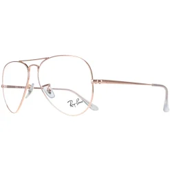 Ray-Ban Aviator|Ray-Ban^Glasses Frames RX6489 Aviator 3094 Rose Gold Men Women