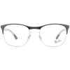 Ray-Ban Square|Ray-Ban^Glasses Frames RX6412 2861 Black Silver Men