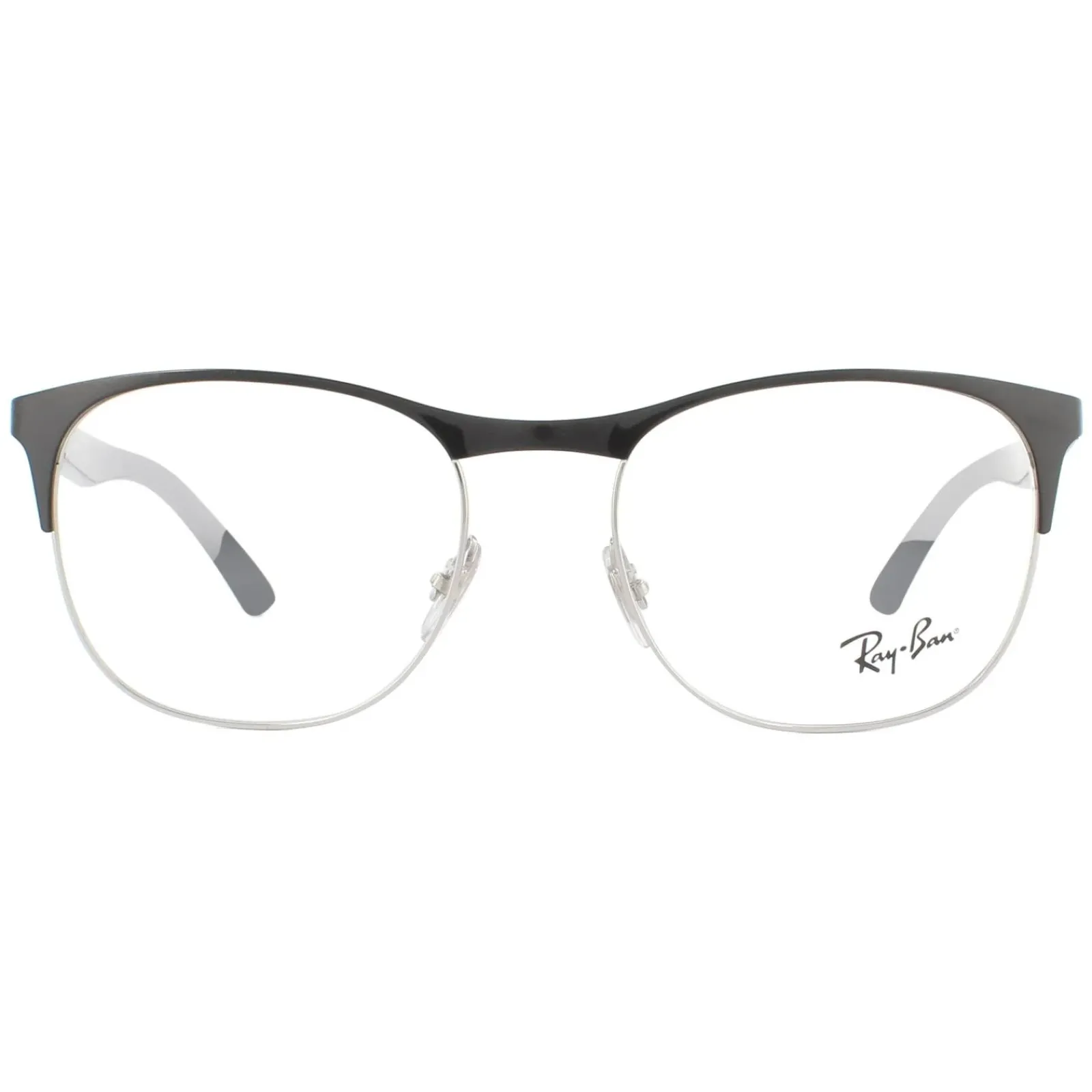 Ray-Ban Square|Ray-Ban^Glasses Frames RX6412 2861 Black Silver Men