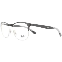 Ray-Ban Square|Ray-Ban^Glasses Frames RX6412 2861 Black Silver Men
