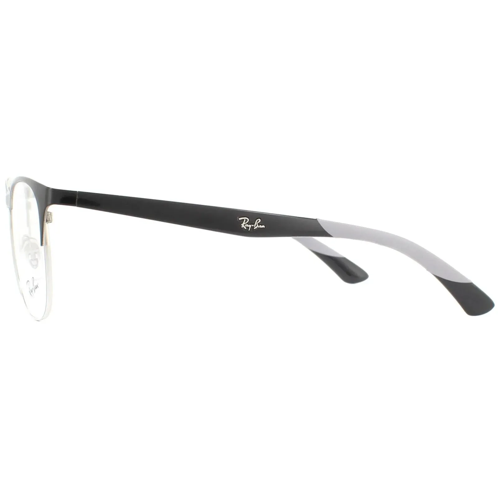 Ray-Ban Square|Ray-Ban^Glasses Frames RX6412 2861 Black Silver Men