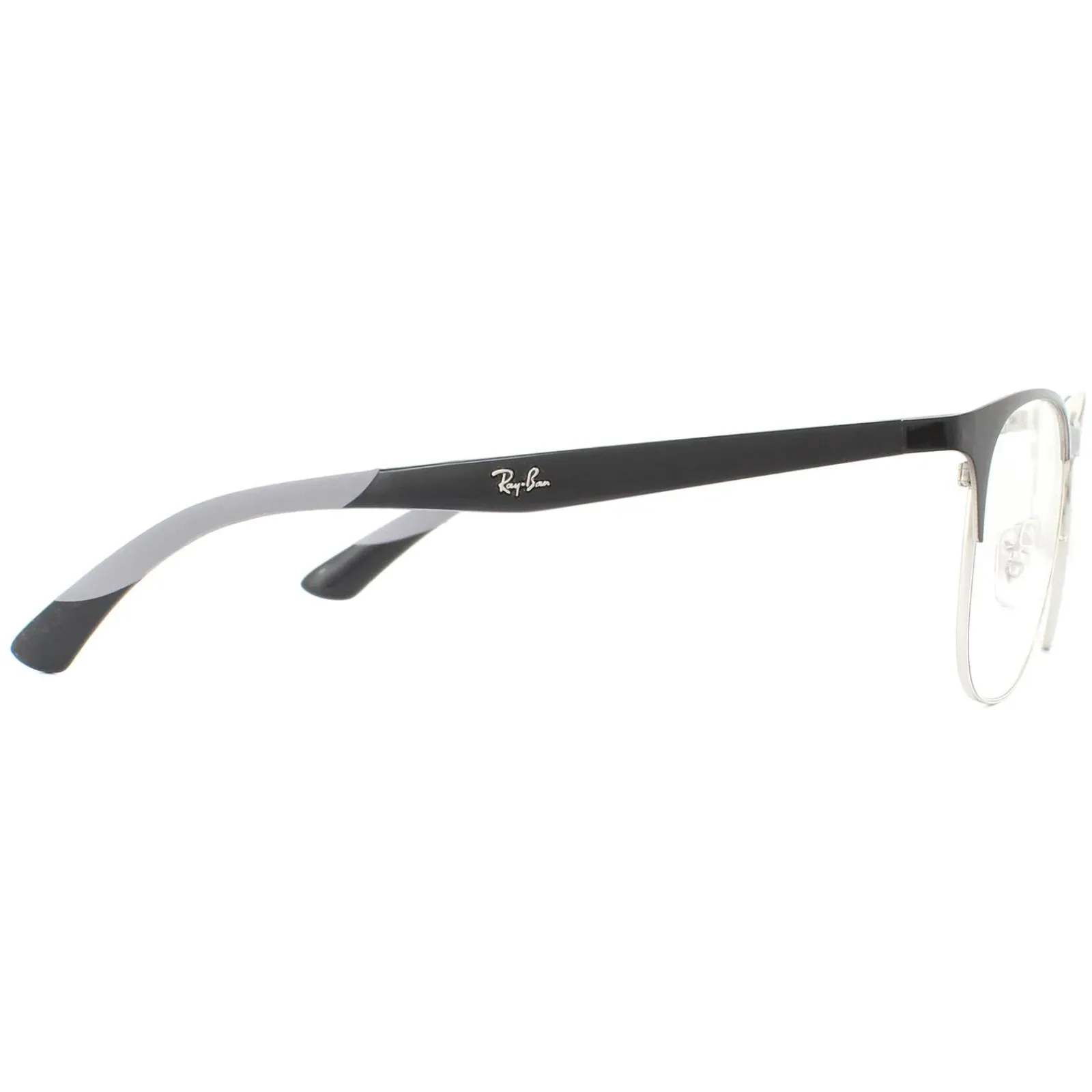 Ray-Ban Square|Ray-Ban^Glasses Frames RX6412 2861 Black Silver Men