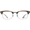Ray-Ban Square|Ray-Ban^Glasses Frames RX5154 Clubmaster 5749 Polished Brown Men Women