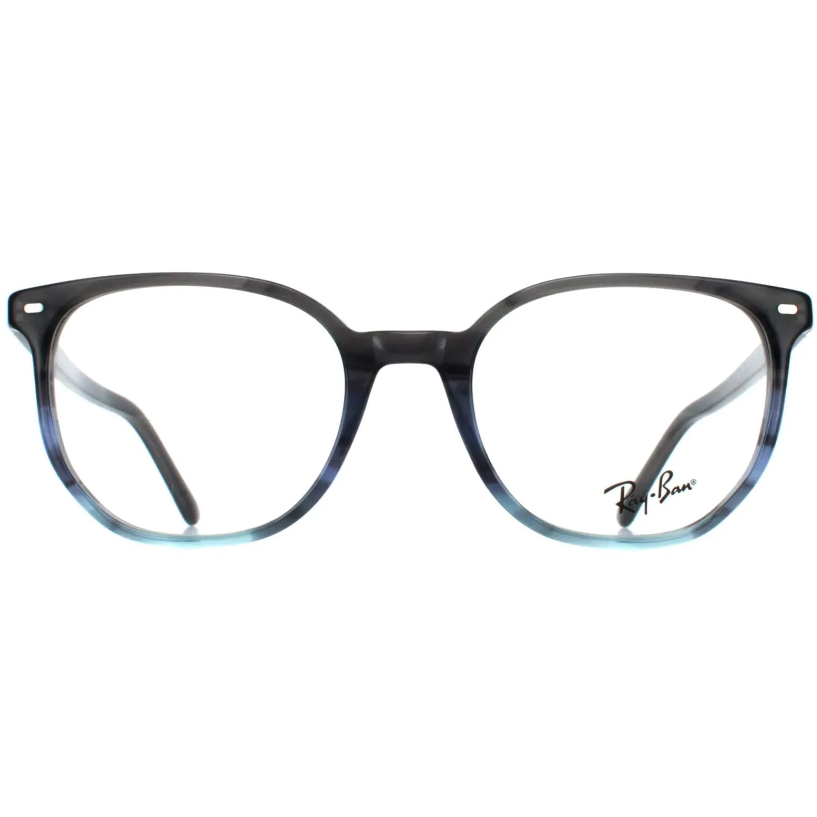 Ray-Ban Round|Round^Glasses Frames RX5397 Elliot 8254 Striped Grey and Blue Men Wo
