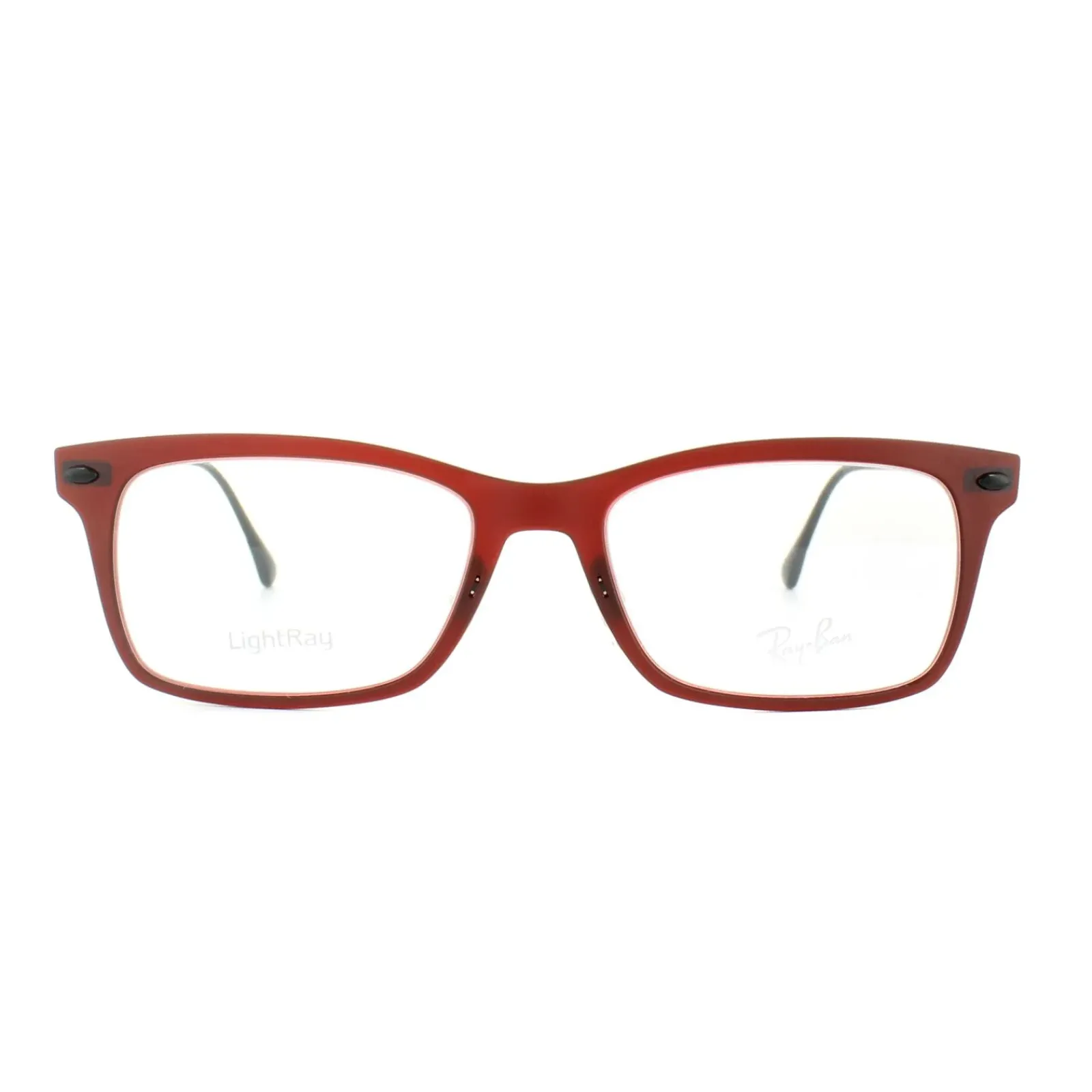Ray-Ban Ray-Ban|Ray-Ban^Glasses Frames RX 7039 5456 Dark Matt Red Mens Womens 53mm