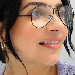 Ray-Ban Aviator|Ray-Ban^Glasses Frames RX6489 2503 Black Men Women 58mm