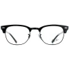 Ray-Ban Round|Round^Glasses Frames RX5154 Clubmaster 8232 Grey on Black Men Women