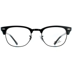Ray-Ban Round|Round^Glasses Frames RX5154 Clubmaster 8232 Grey on Black Men Women