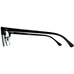 Ray-Ban Round|Round^Glasses Frames RX5154 Clubmaster 8232 Grey on Black Men Women