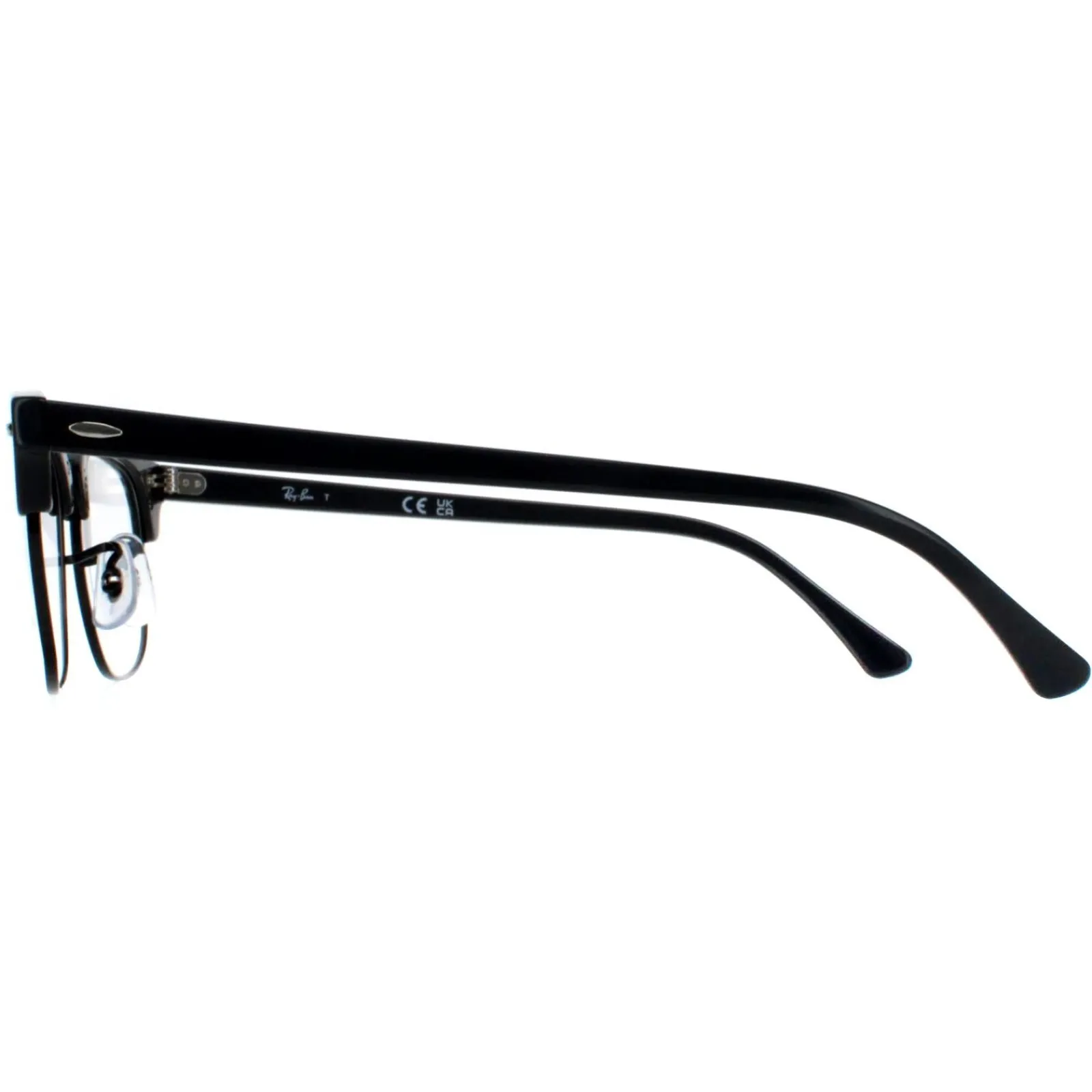 Ray-Ban Round|Round^Glasses Frames RX5154 Clubmaster 8232 Grey on Black Men Women