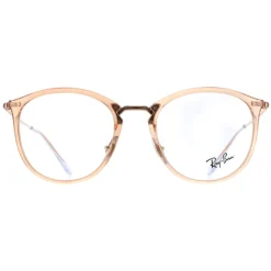 Ray-Ban Round|Round^Glasses Frames RX7140 8124 Transparent Light Brown Women