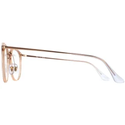 Ray-Ban Round|Round^Glasses Frames RX7140 8124 Transparent Light Brown Women