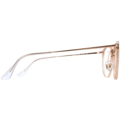 Ray-Ban Round|Round^Glasses Frames RX7140 8124 Transparent Light Brown Women