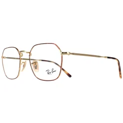 Ray-Ban Square|Ray-Ban^Glasses Frames RX3694V Jim 2945 Havana on Gold Men Women