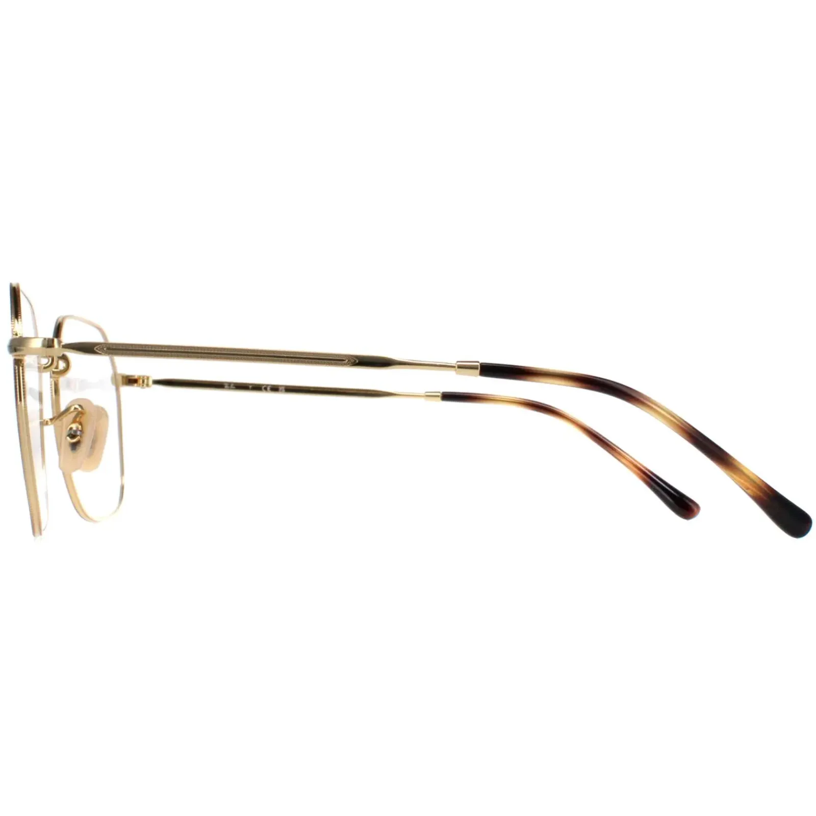 Ray-Ban Square|Ray-Ban^Glasses Frames RX3694V Jim 2945 Havana on Gold Men Women