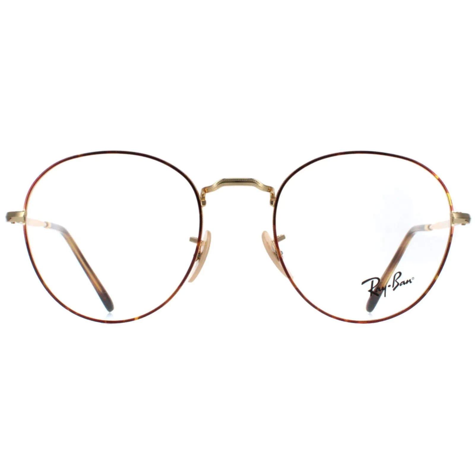 Ray-Ban Round|Round^Glasses Frames RX3582V David 2945 Havana on Gold Men Women