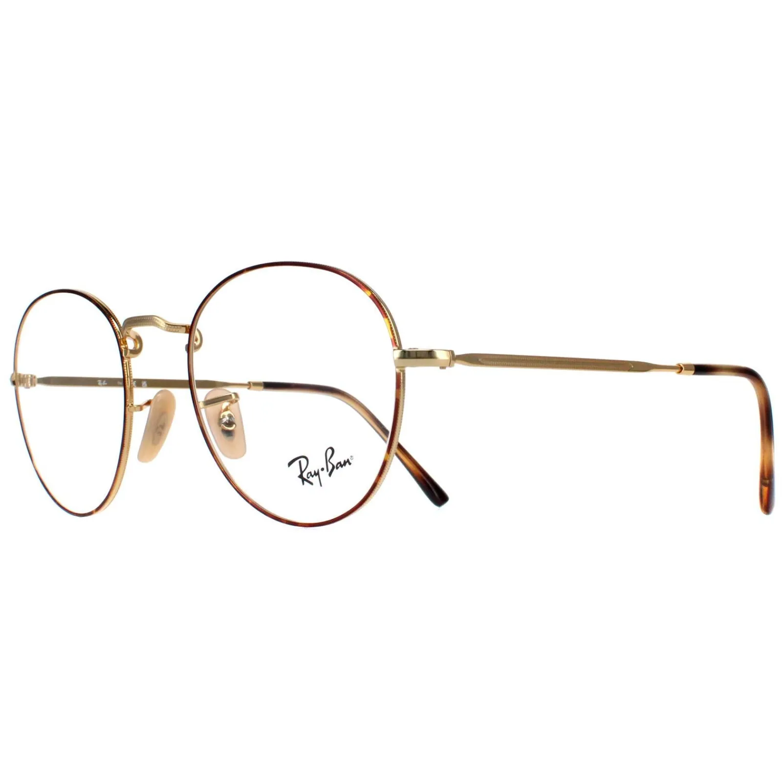 Ray-Ban Round|Round^Glasses Frames RX3582V David 2945 Havana on Gold Men Women