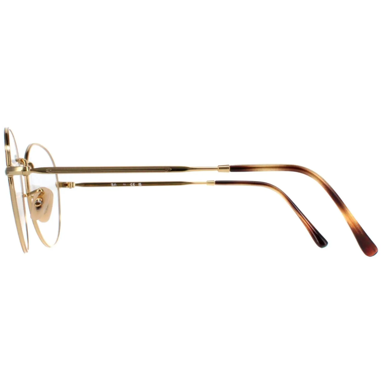 Ray-Ban Round|Round^Glasses Frames RX3582V David 2945 Havana on Gold Men Women